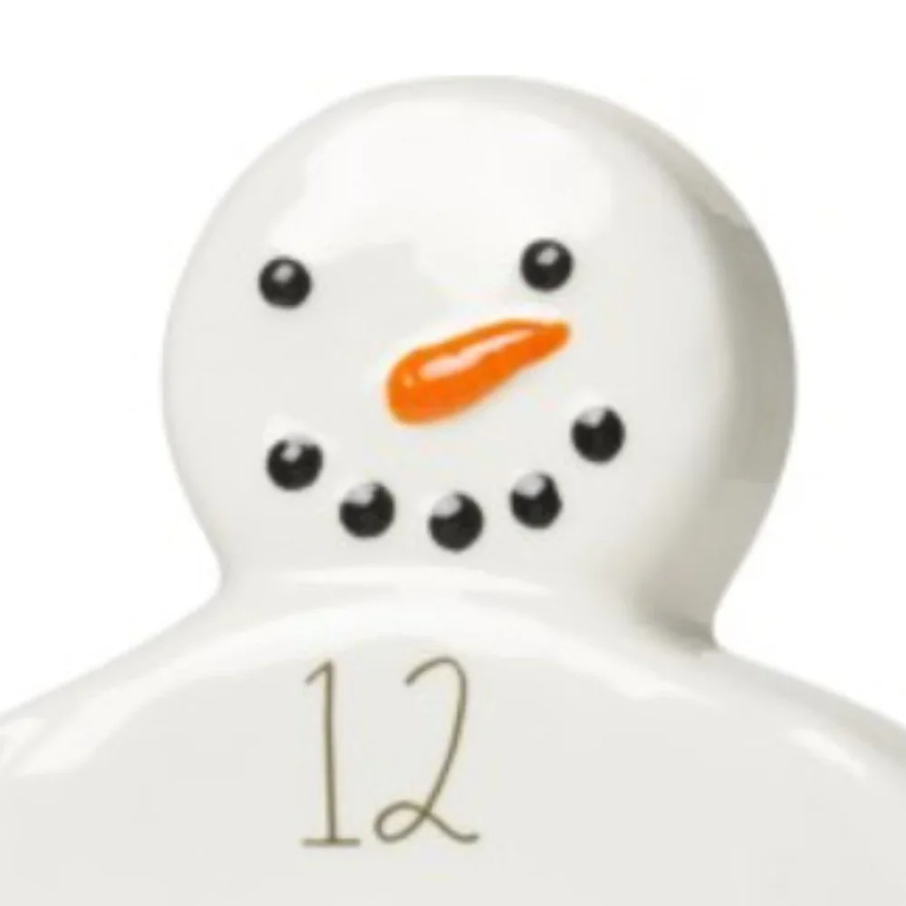 Rae Dunn Snowman wall clock